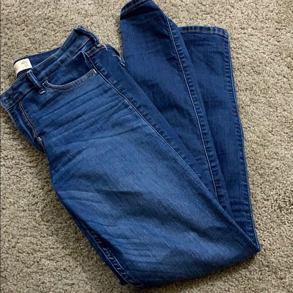 High waisted skinny jeans